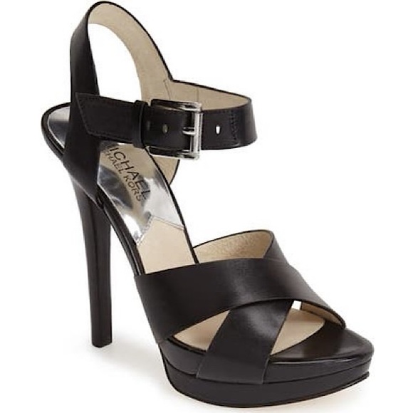 Michael Kors ‘Oksana’ Platform Leather Sandal